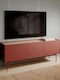 TV Stand Palestino from Metal & Wood Red L144xW37xH55cm
