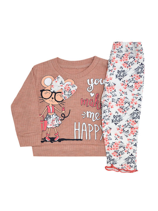 Extan Bebe Kids Pyjamas Beige