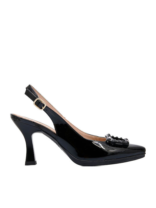 Desiree Shoes Δερμάτινες Γόβες Μαύρες