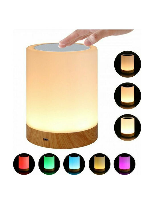 Techly Decorativă Lampă cu Iluminare RGB LED Baterie Multicolor