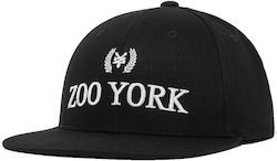 Zoo York Logo Snapback Cap Unisex Hat Cotton - Black Zm241-043-1