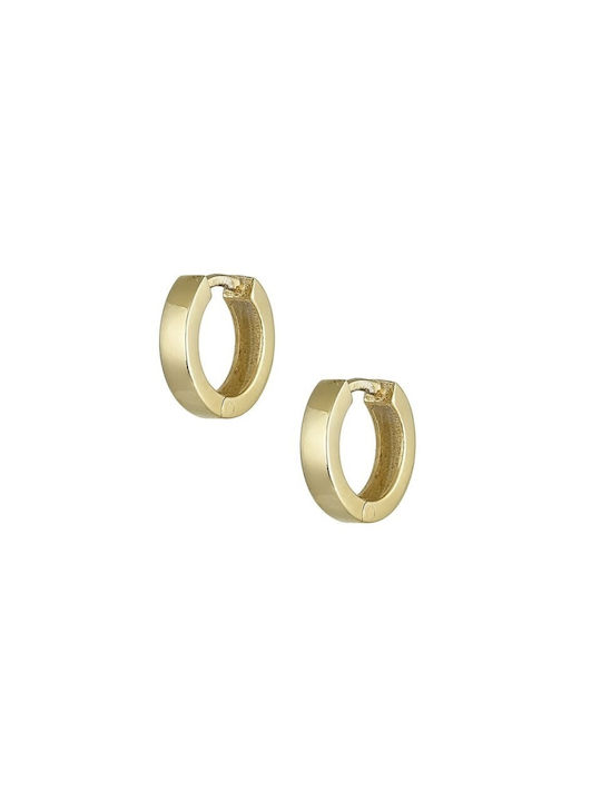 Atofio Kosmima Earrings Hoops made of Gold 9K