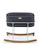 Hanah Home Wiege mit Matratze Black-Silver