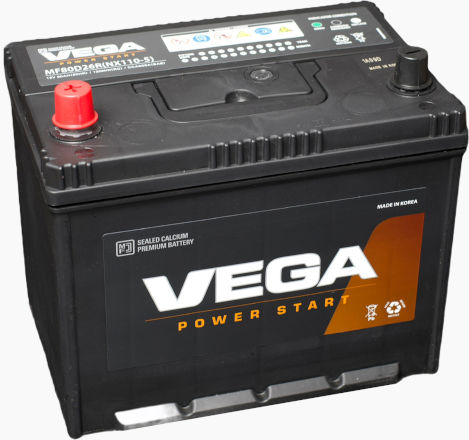 Vega Batterie Auto mit Kapazität 80Ah