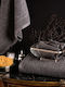 Melinen Bath Towel Set 3pcs Norya Anthracite Weight 500gr/m²