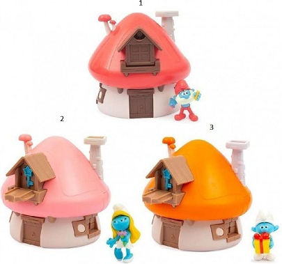 Giochi Preziosi The Magic Mushroom House with Magic Key Smurfs for 3+ Years 15cm (Miscellaneous Designs)