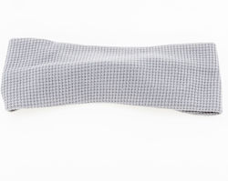 Fabric ribbon with knot -grey