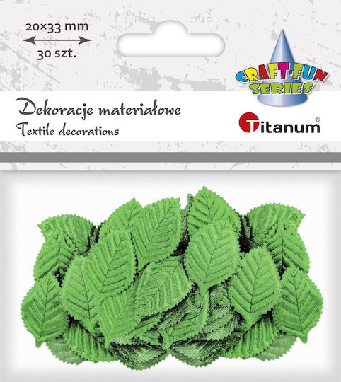 Titanum Декоративен Елемент за Направи си сам Проекти Зелено 30бр 3.3x2см.