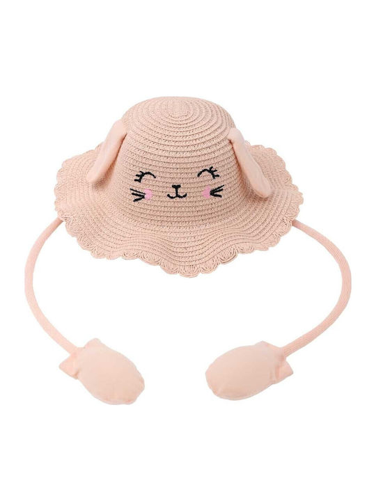 Aquablue Kids' Hat Straw Brown Coral