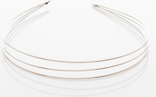 Metallisches Silbernes Haarband, 3-Stab-Design
