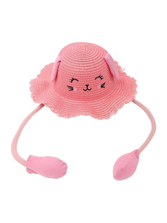 Aquablue Kids' Hat Straw Fuchsia