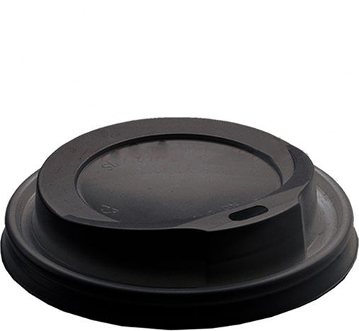 Gusto Disposable Cup Lids Sip Lid in Black color (100pcs)