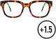 Reading Glasses +1.50 in Brown color A16138-03-01