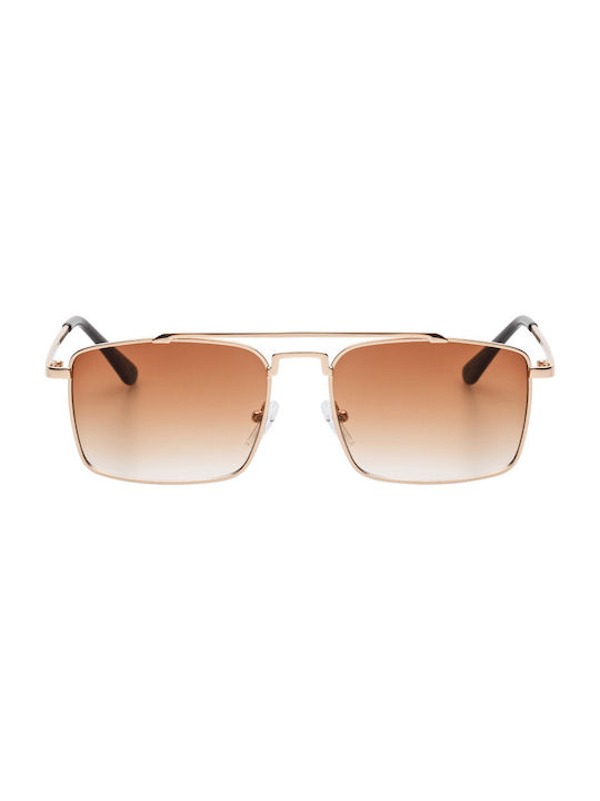 Sunglasses with Gold Metal Frame 02-8002-2