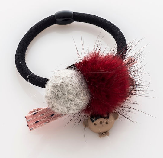 Burgundy Hair Scrunchie 3420-5 Burgundy