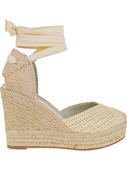 Women's Platform Espadrilles Beige