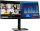 Lenovo ThinkVision P34w-20 Ultrawide IPS Monitor 34" QHD 3440x1440 with Response Time 4ms GTG