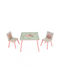 Kids Table and Chairs Set Pink U-Grow