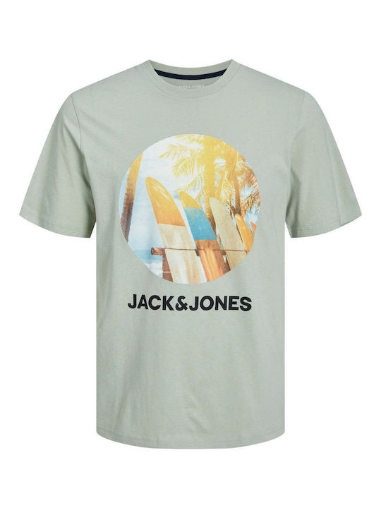 Jack & Jones Herren T-Shirt Kurzarm Desert Sage