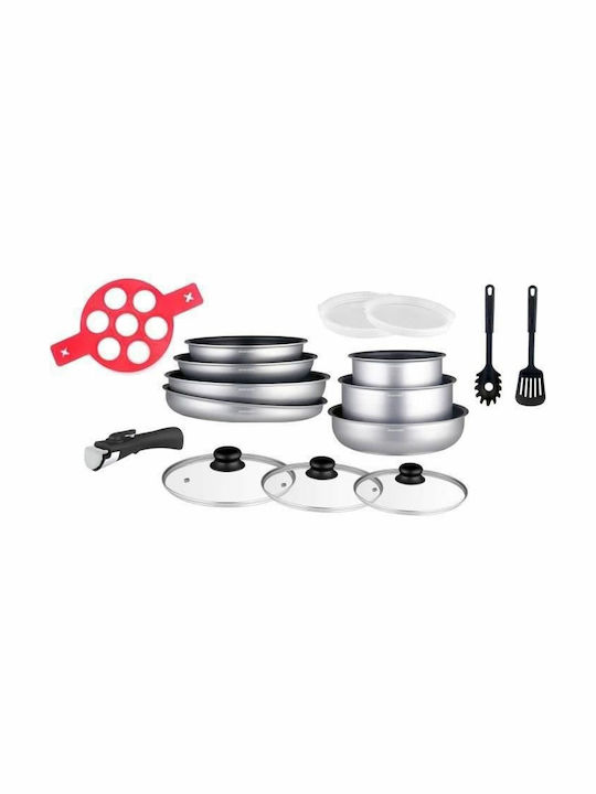 Arthur Martin Set de vase de gătit din aluminiu AM3950 16buc