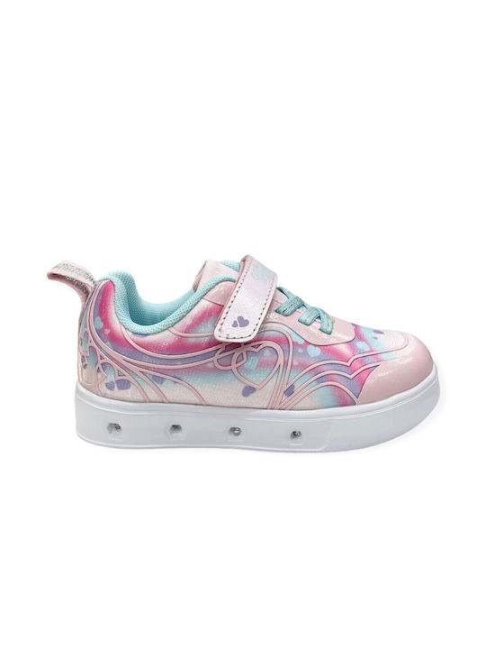 Giardino D'Oro Kids Sneakers with Scratch & Lights Multicolour