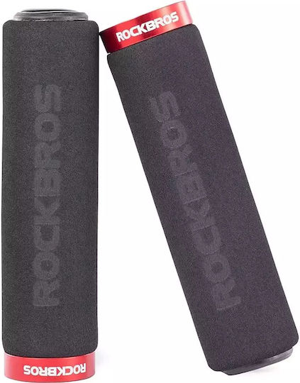 Rockbros BT1001BKRD Bicycle Handlebar Grips in Black Color