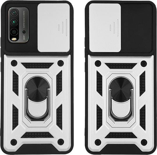 Sonique Back Cover Σιλικόνης / Πλαστικό Ασημί (Poco M3 / Redmi 9T)