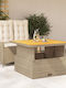 Garden & Outdoor Furniture Set Dining Room 2 Pieces Beige with Pillows