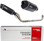 Exhaust Honda Innova 125 / Innova 125i Injection 03'-14' Apido High Up Black