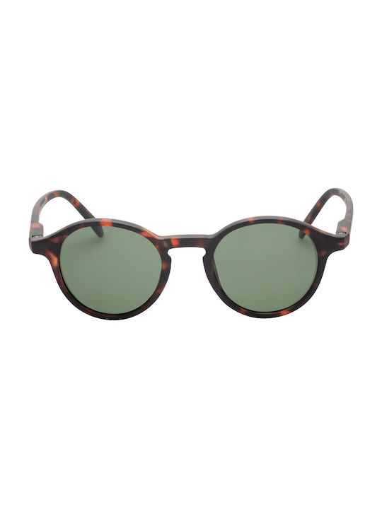 Sunglasses with Brown Tartaruga Plastic Frame and Green Polarized Lens 10-3067-01-Tartarooga-Olive