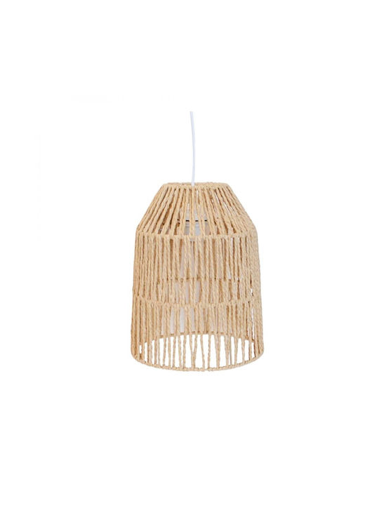 Atmosphera Raffia Κρεμαστό Φωτιστικό Μπεζ 22x29εκ.