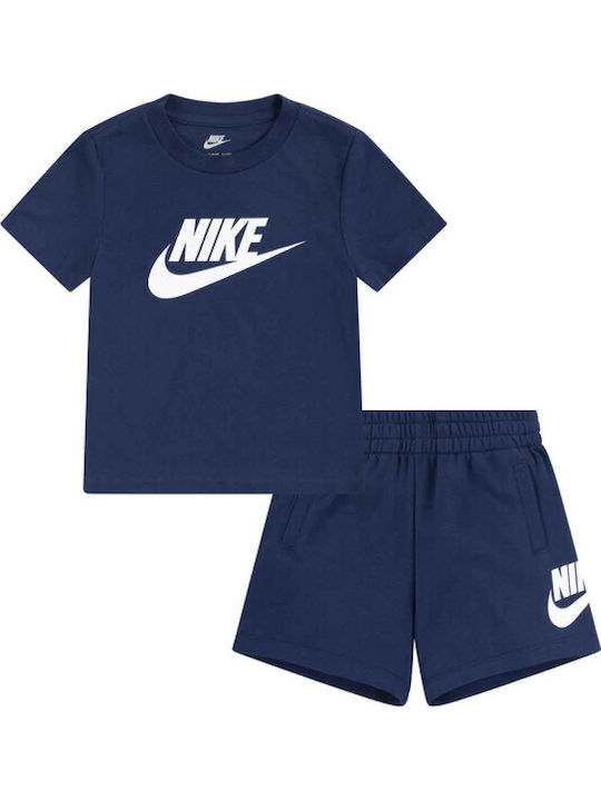 Nike Kids' Set with Shorts Summer 2pcs Blue Spo...