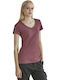 Seker Women's Burgundy T-shirt