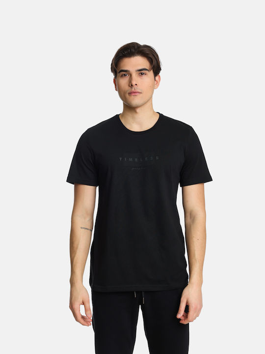 Paco & Co Ανδρικό T-shirt Κοντομάνικο Μαύρο