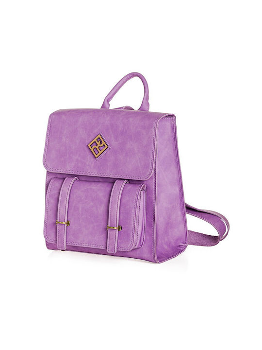 Pierro Accessories Leather Women's Bag Backpack Lilac