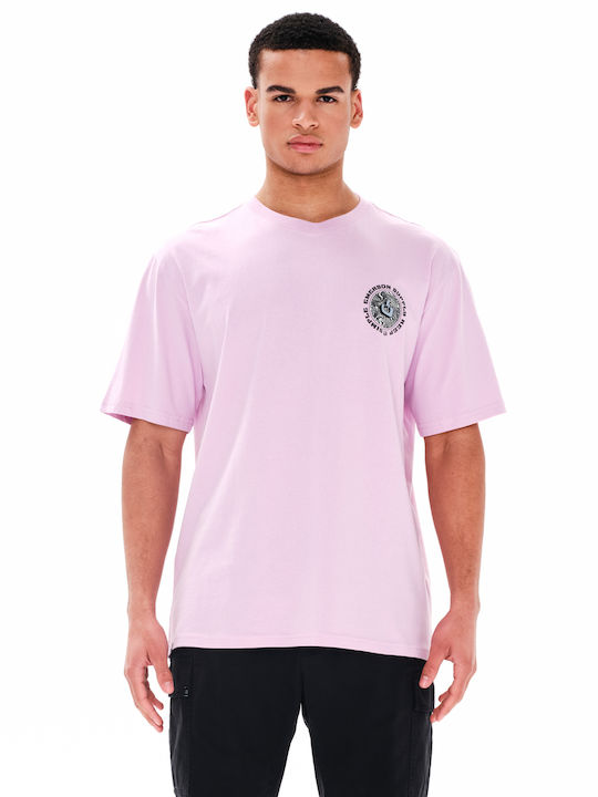 Emerson Herren T-Shirt Kurzarm Rosa