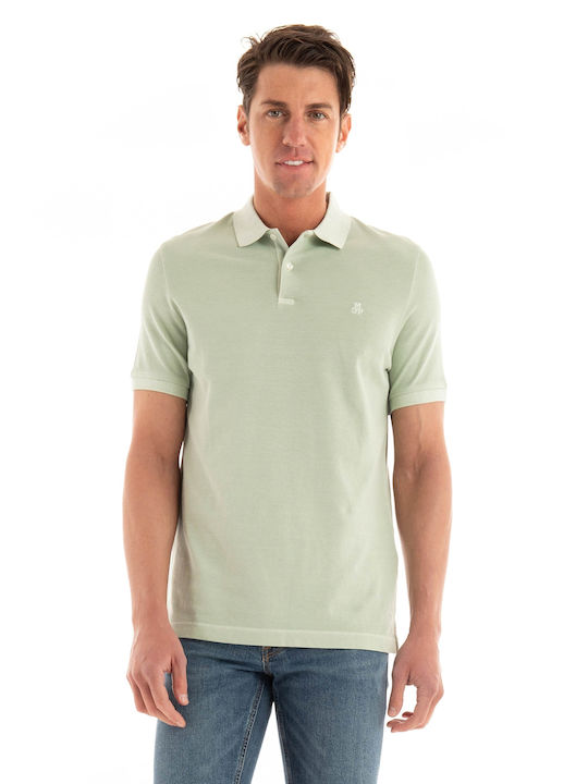 Marc O'Polo Herren Kurzarmshirt Polo Grün