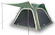 vidaXL Summer Camping Tent Green for 4 People 240x221x160cm