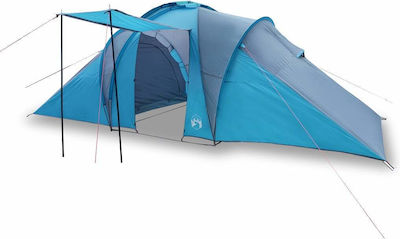 vidaXL Σκηνή Camping Τούνελ Μπλε για 6 Άτομα 576x238x193εκ.