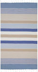 Aquablue Beach Towel with Fringes 180x90cm