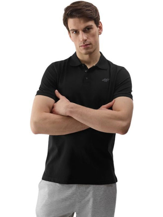 4F Polo T-shirt Μαύρο