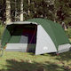 vidaXL Cort Camping Verde pentru 6 Persoane 184x370x190cm