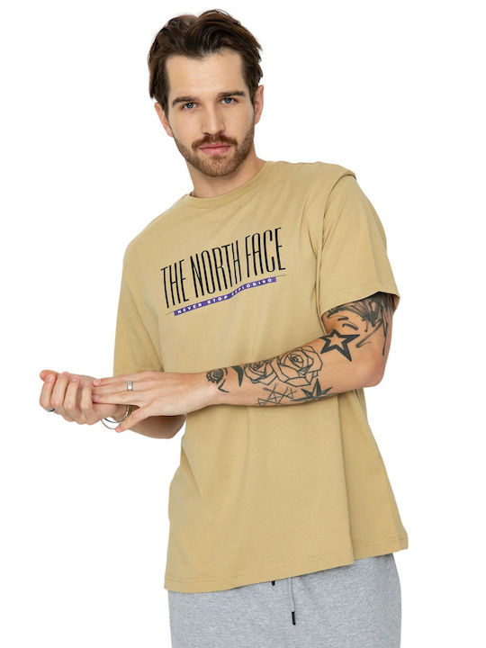 The North Face Ανδρικό T-shirt Κοντομάνικο Χακί