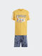 Adidas Kids Set with Shorts Summer 2pcs Yellow