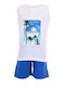 Joyce Kids Set with Shorts Summer 2pcs White