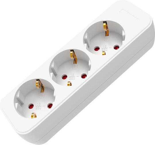 Muhler Power Strip 3 Positions with Cable 1.5m