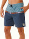 Boardshort Bărbați Înot Șorturi Dark Navy Cu dungi