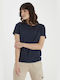 Fransa Women's T-shirt Navy Blue