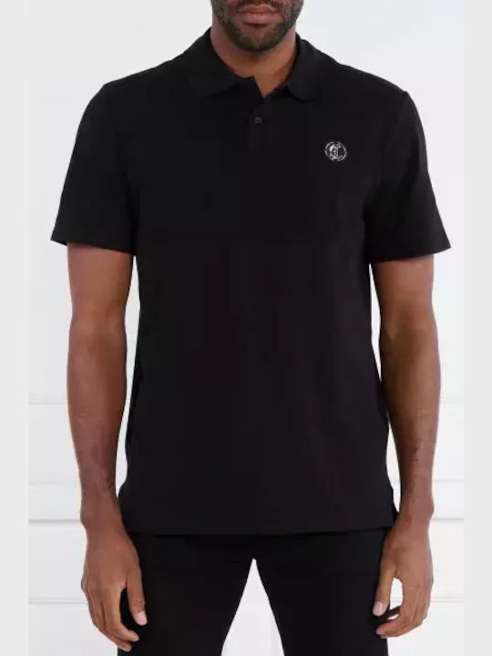 Just Cavalli Herren Kurzarmshirt Polo Schwarz