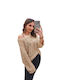 Figaro Women's Long Sleeve Sweater Golden